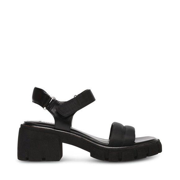 Steve Madden Louella Black Platform Sandal - Picture 8 of 9
